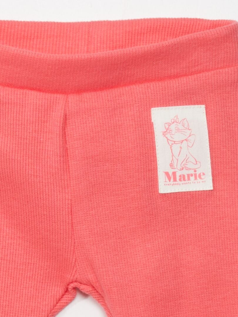 Conjunto de camiseta e leggings 'Aristocats' - BRANCO