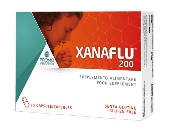 PROMOPHARMA Xanaflu 200 (20 capsules) ondersteunt de natuurlijke afweer van het lichaam.