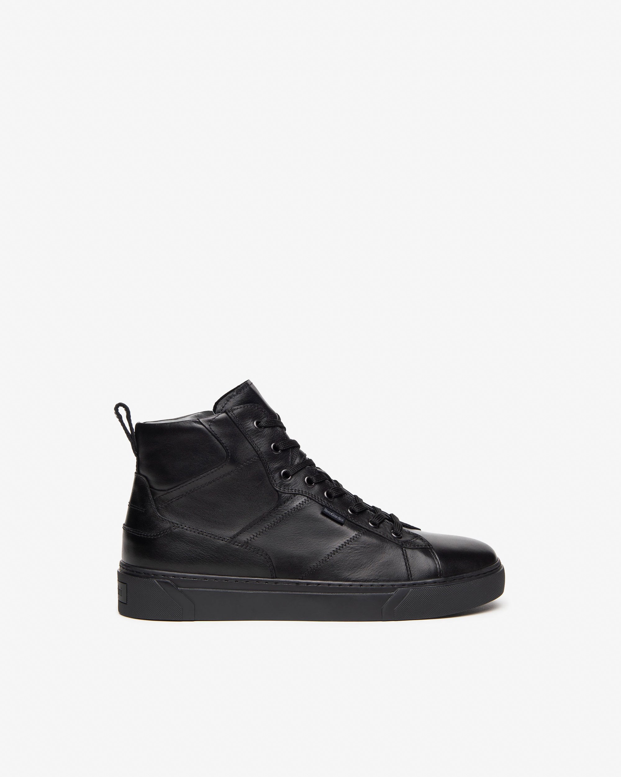 Herren-Sneaker aus Leder mit hohem Schaft