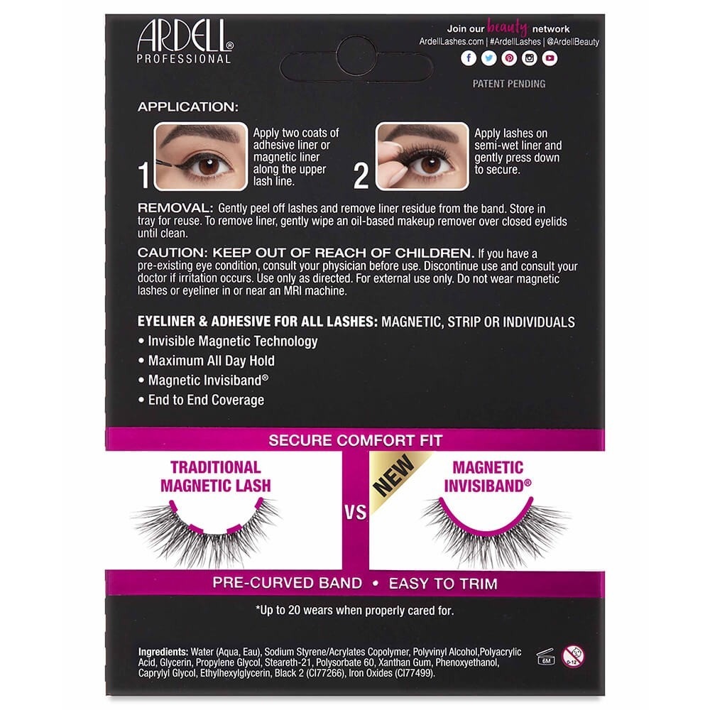 Ardell Faux-cils magnétiques MegaHold 056 Ardell et Colle Eyeliner Duo
