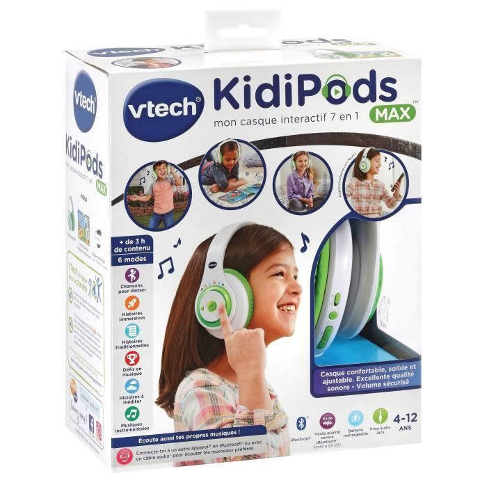 Cuffie interattive per bambini - VTECH - Kidi Audio Max - Controllo del volume - Libretto illustrato incluso