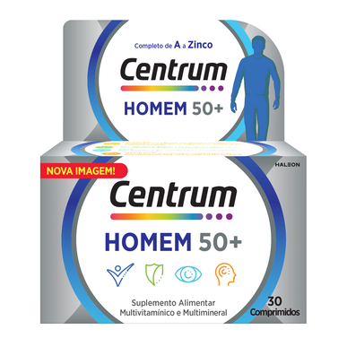 Centrum Suplemento Multivitamínico Centrum Homem 50       30 comprimidos 30 comprimidos