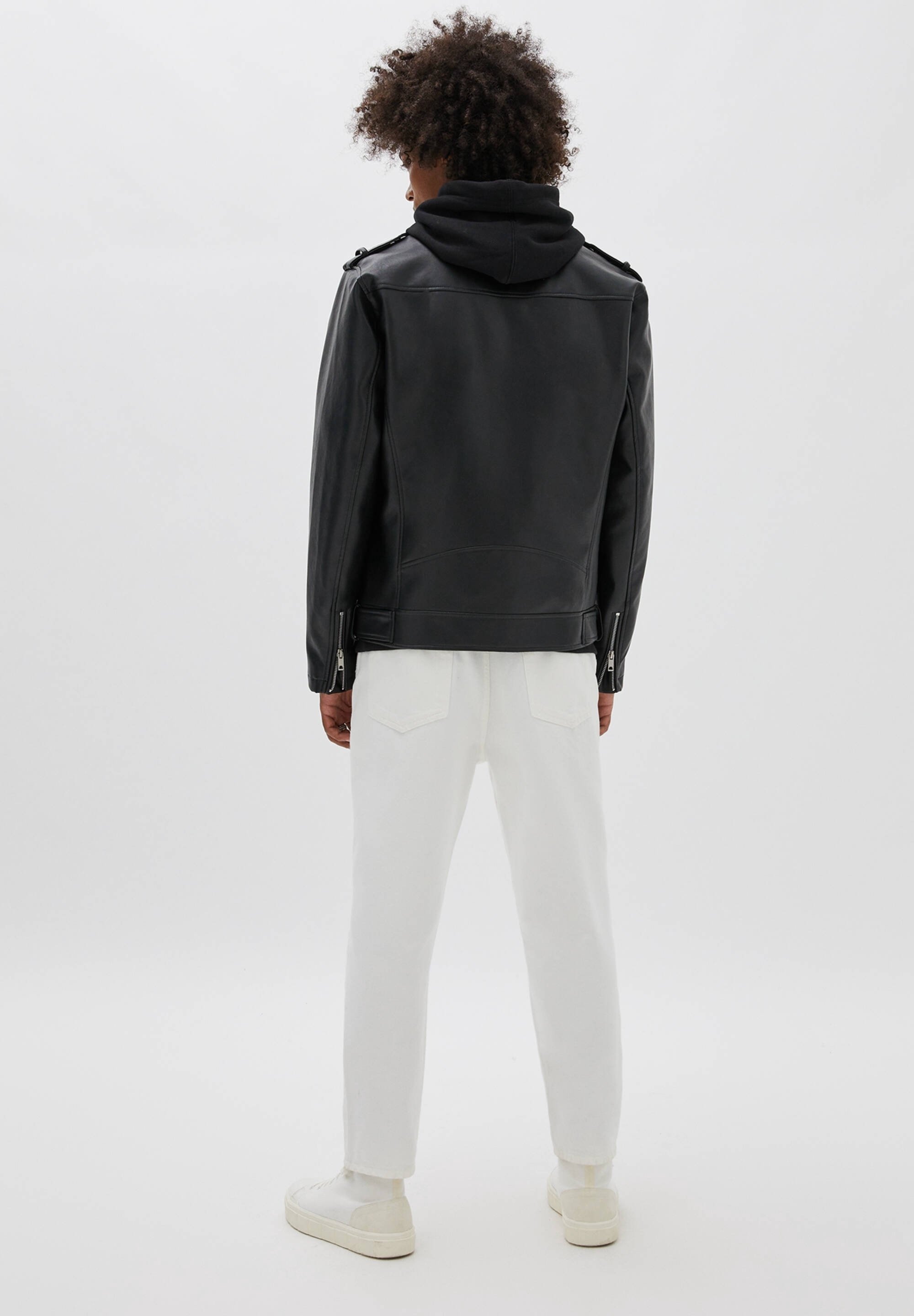 PULL&BEAR Kunstlederjacke - schwarz