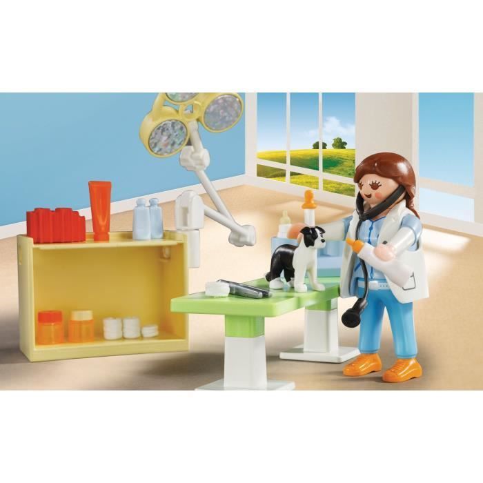 PLAYMOBIL 5653 Veterinary Case, City Life, Animal Care, Creative Role Play, 39 Pieces, Ages 4+