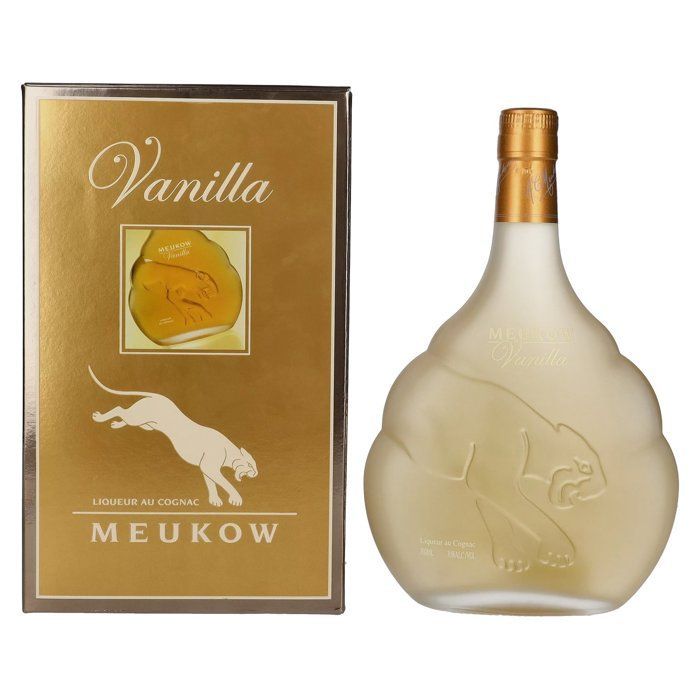 Licor de conhaque de baunilha Meukow 30% vol. 0,7L em caixa de presente
