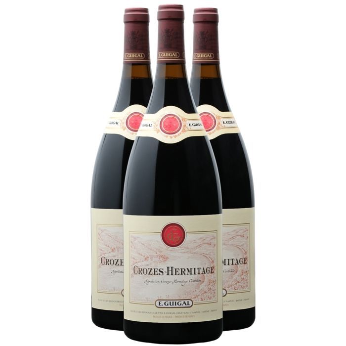 Maison Guigal Crozes-Hermitage MAGNUM 2021 - Vin Rouge de la Vallée du Rhône (3x150cl).
