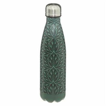 BUTELKA TERMICZNA Iso Floral zielona 500ml stal nierdzewna