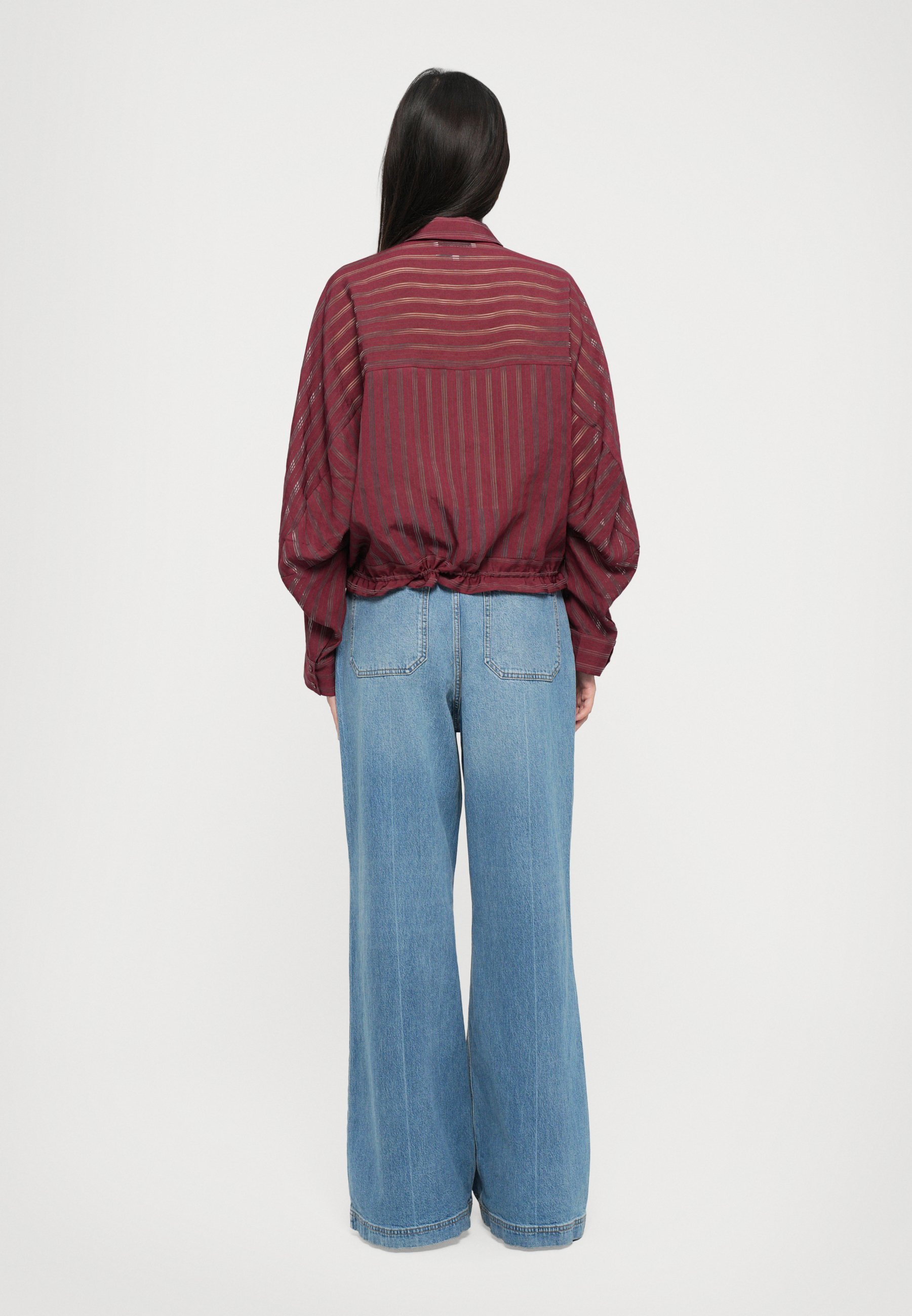 MUNTHE LOASTA - Blouse met knoopsluiting - bordeaux