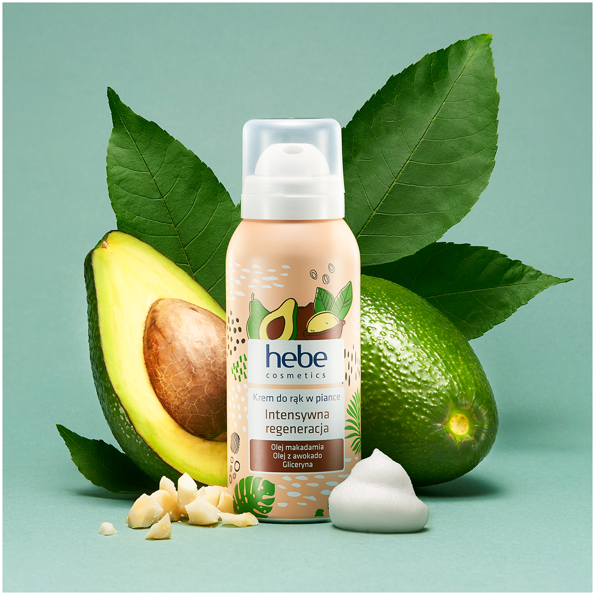 Mousse de manos regeneradora intensiva de Hebe Cosmetics