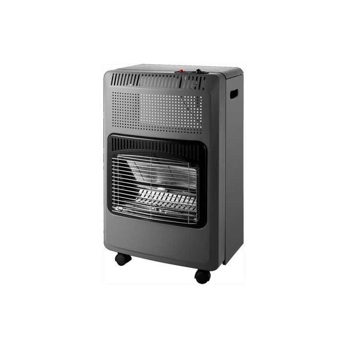 Gas stove. Interior fold. Flame blue. Short black fulmo.