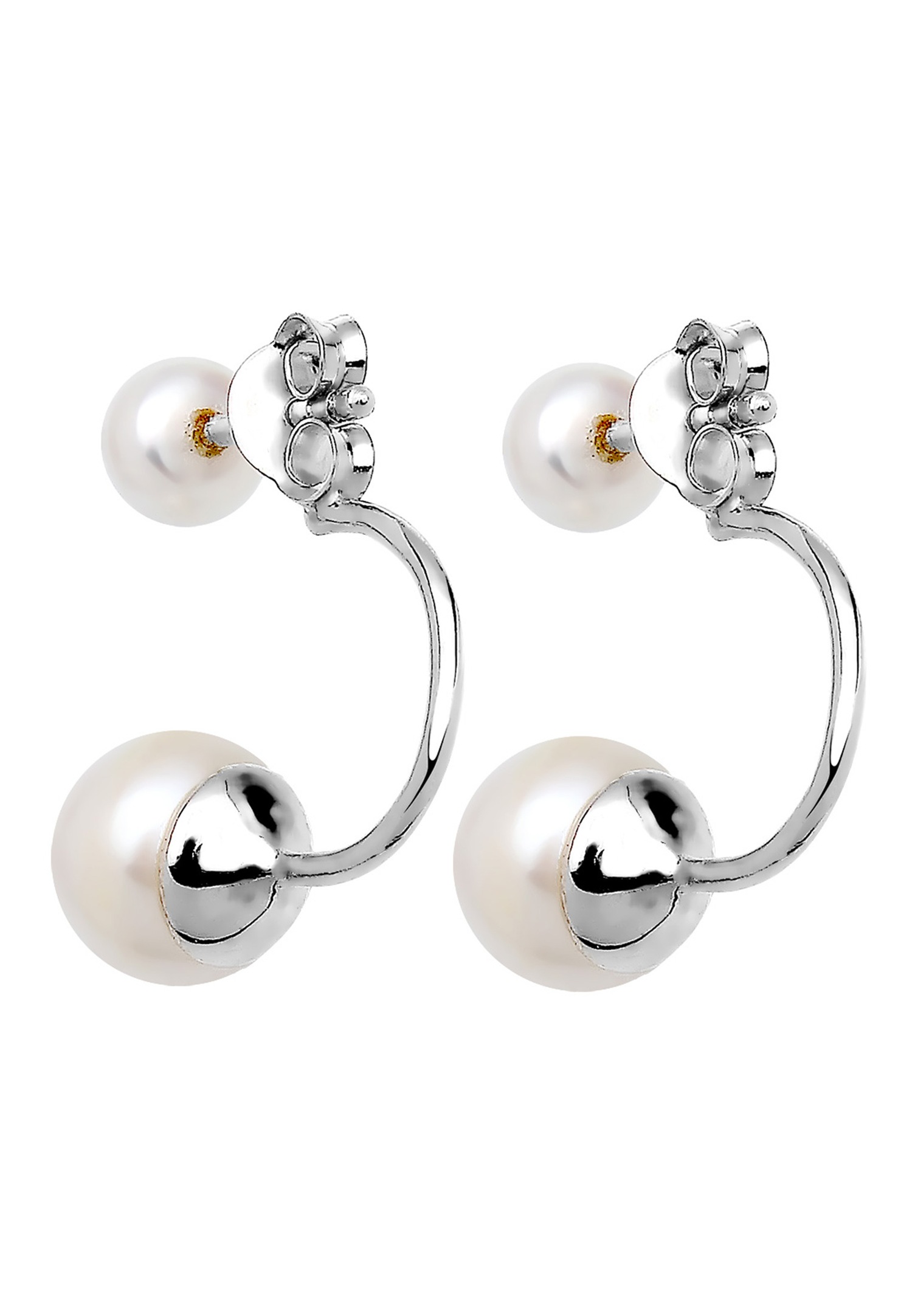 Elli Élégant Mariage Perles de Culture d'Eau Douce Femme (925/1000) Argent