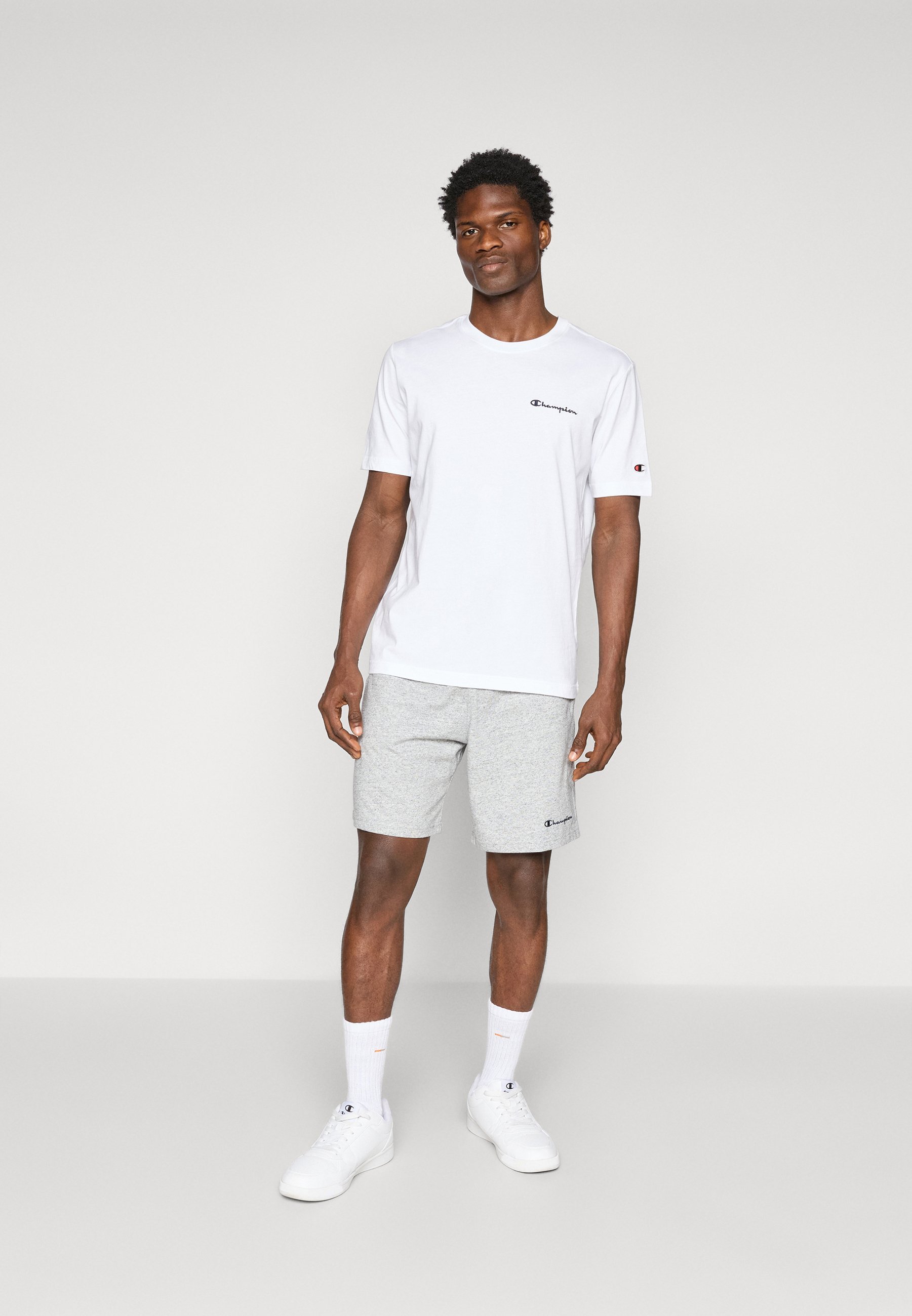 Champion ICONS CONTRAST CREWNECK - Basic T-shirt - wit