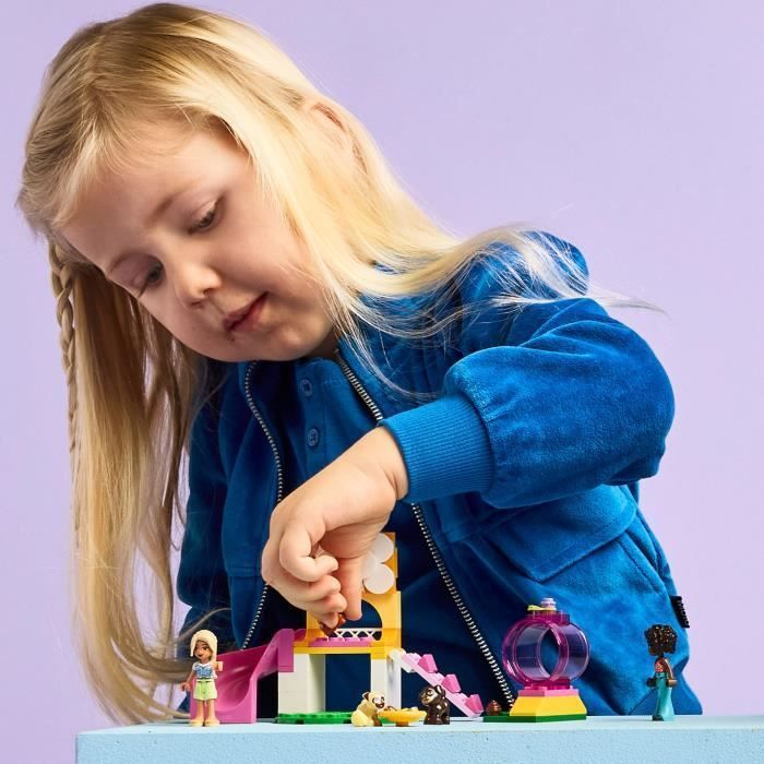 LEGO Friends 42665 L’Aire de Jeux des Chiots - Jeu Créatif  dès 4 Ans - Toboggan