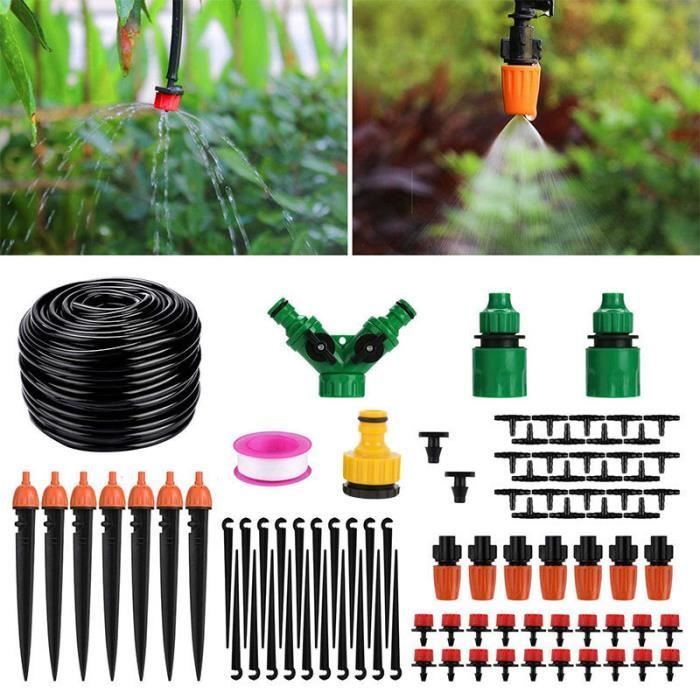 Kit d'irrigation - Goutte 40M - Économisez Eau - Système Automatique - Arrosage Jardin