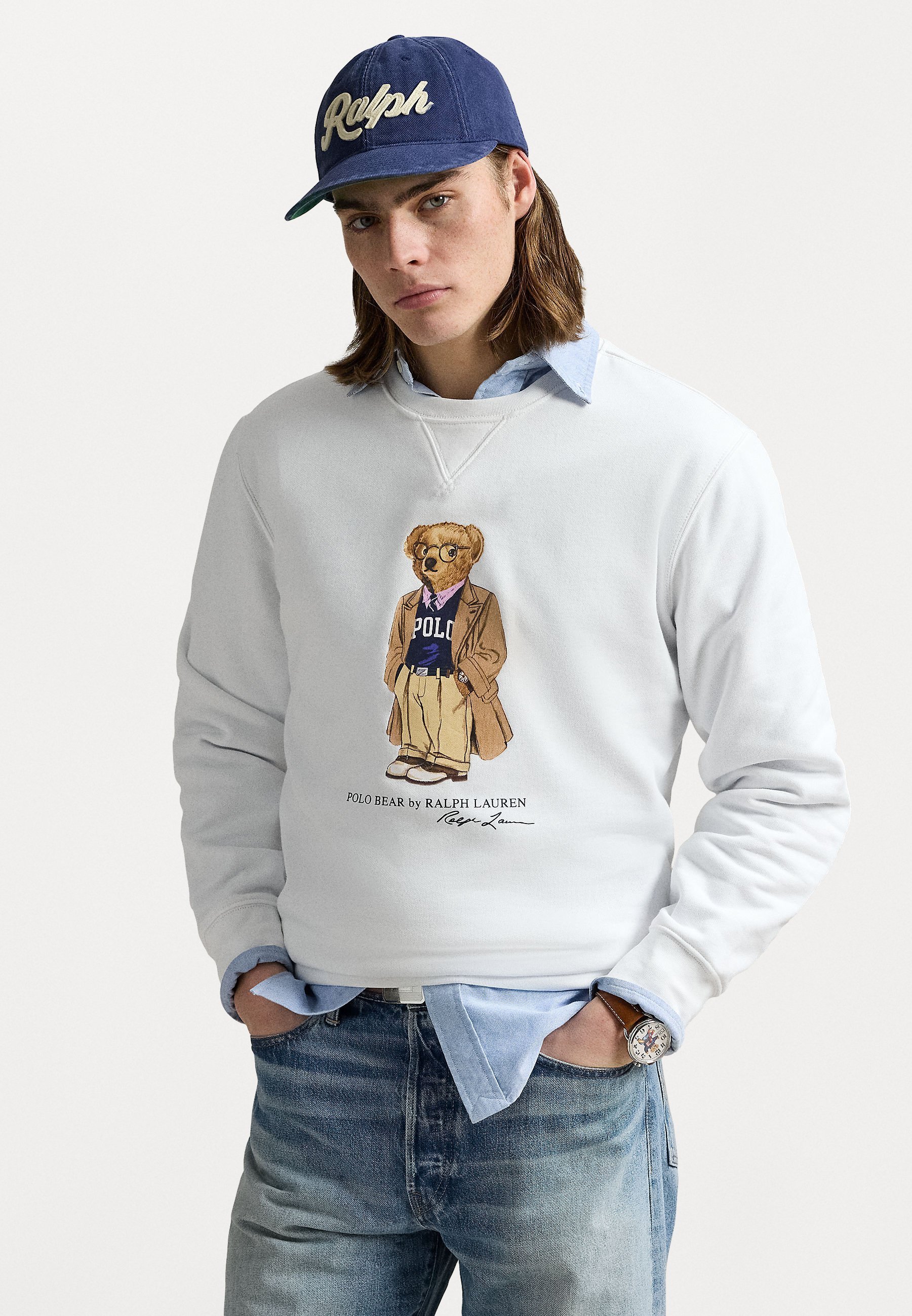 Felpa a maniche lunghe Polo Ralph Lauren - bianca