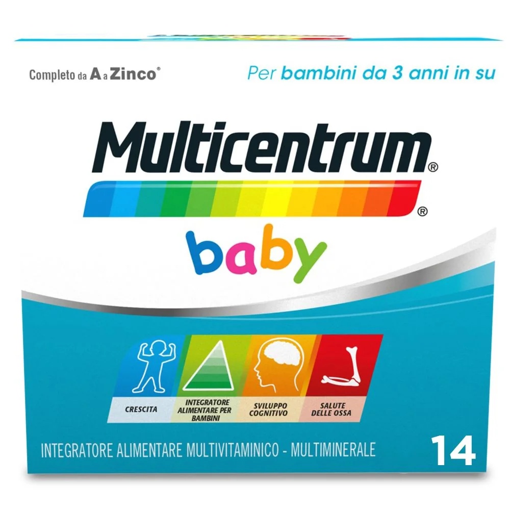 MULTICENTRUM Multicentrum Baby 14 kihisevat multivitamiini pakikest lastele