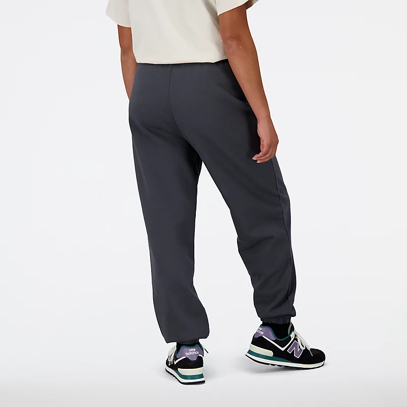 Spodnie damskie Athletics Remastered French Terry-bukser - BLACKTOP