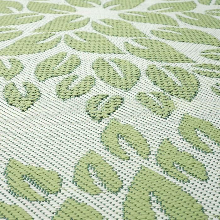 Tapete para exterior - VIMODA - Bege - Fibras naturais - 60x100 cm - Moderno