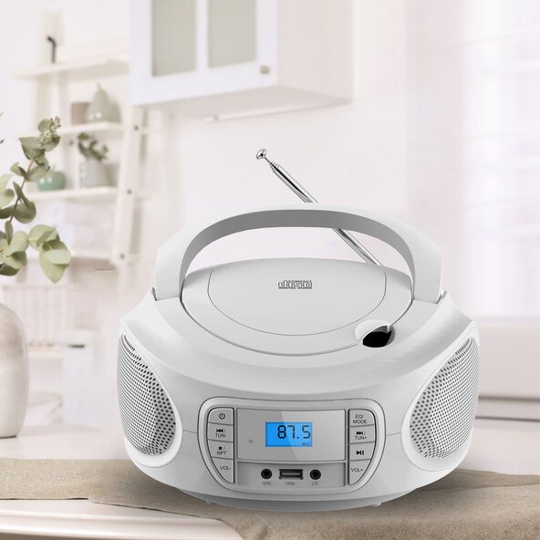 Φορητό CD Boombox CB-2, λευκό