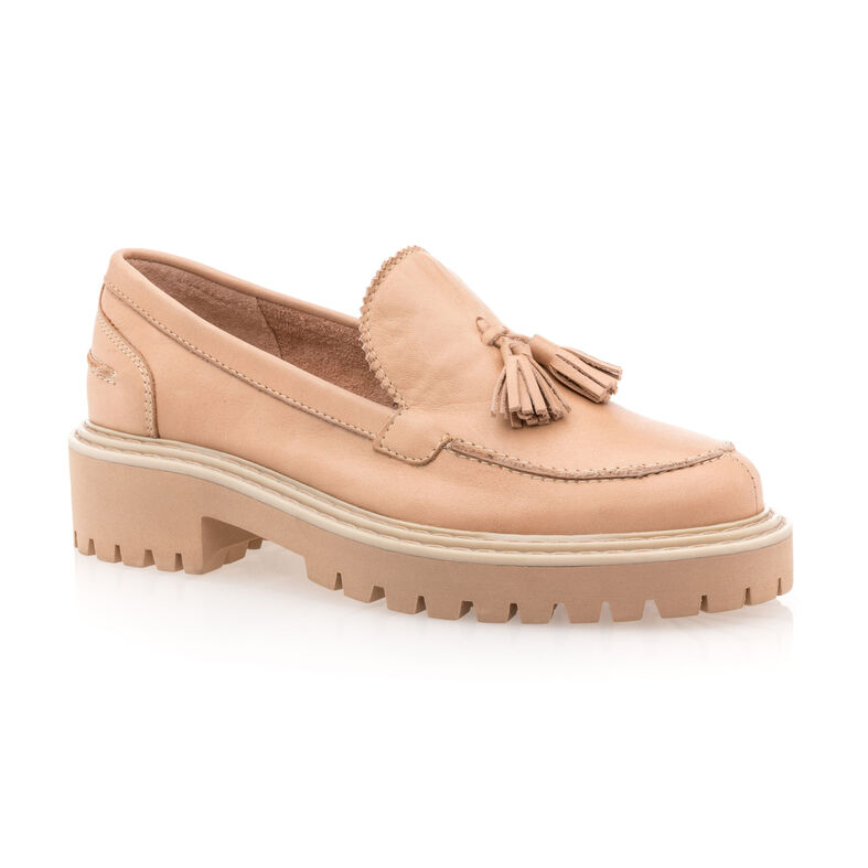 Rosa Damen-Loafer/Bootsschuhe