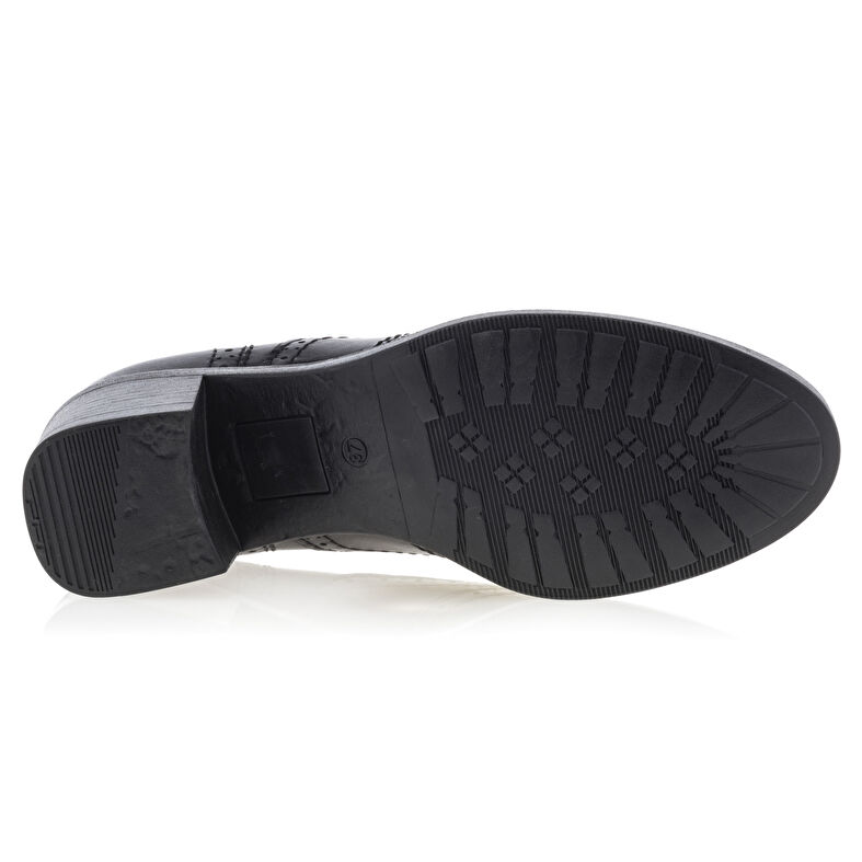Schwarze Schnürschuhe für Damen / Derby-Schuhe
