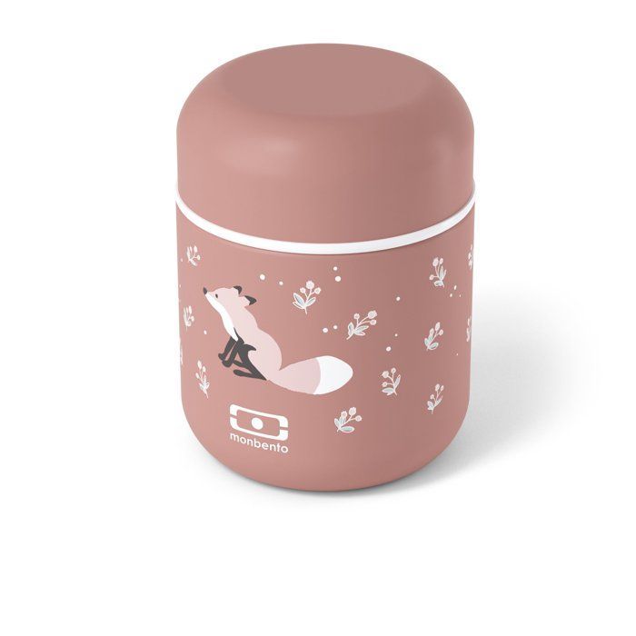 Liten isolert matboks - MONBENTO - Lufttett matboks - Holder maten varm/fersk i opptil 5 timer - MB Capsule Fox