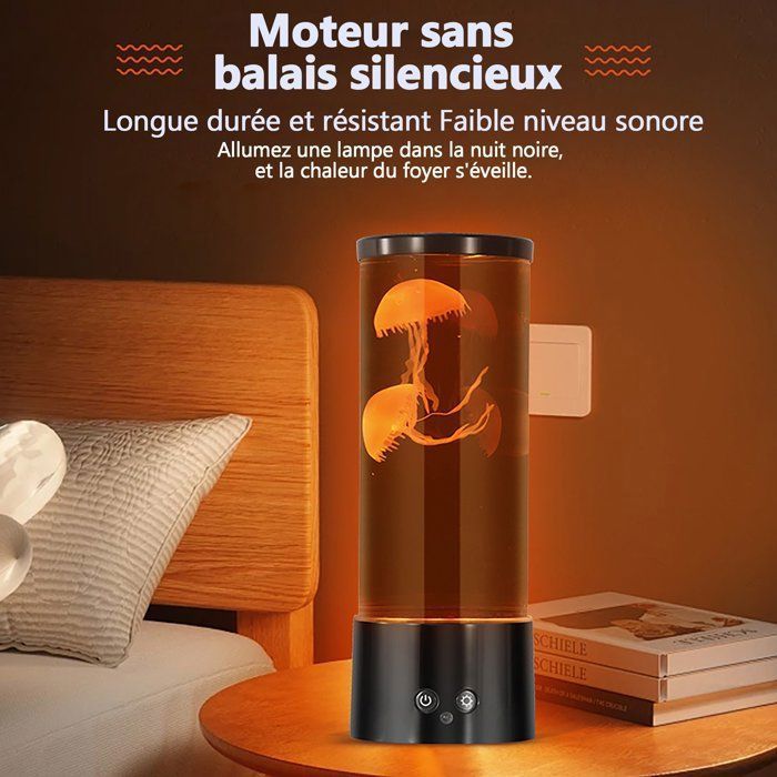 Jouet Enfant Lampe Meduse,Télécommande,Jellyfish Lampes à lave 17Effets de Lumière,Méduse pour Chambre des Enfants Maison Bureau