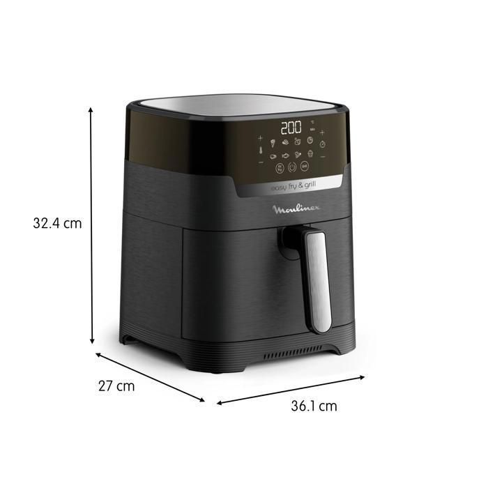 Moulinex Easy Fry & Grill, Air fryer, 4.6L, 6 people, Digital, EZ505810