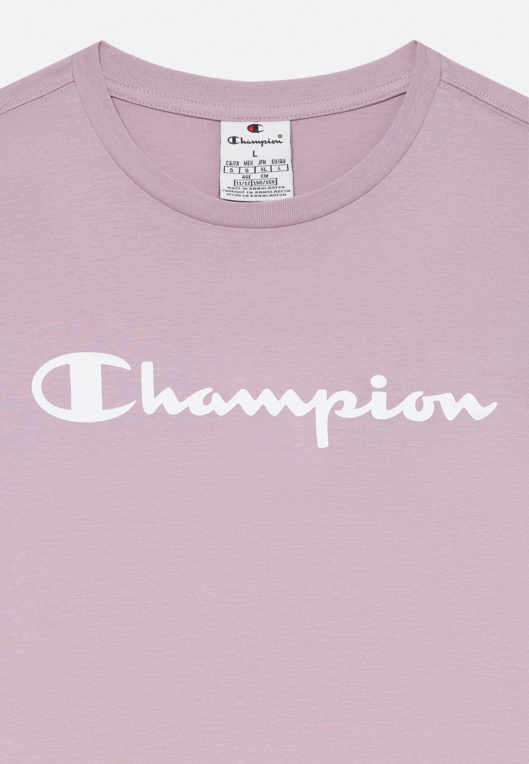 Champion BASICS LONG SLEEVE SHIRT LARGE LOGO UNISEX marškinėliai ilgomis rankovėmis - alyvinė