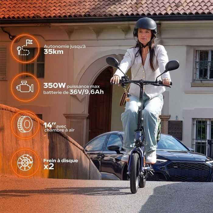 Bicicletta elettrica senza pedali Urbanglide Nomad 140 - Omologata per la circolazione su strada