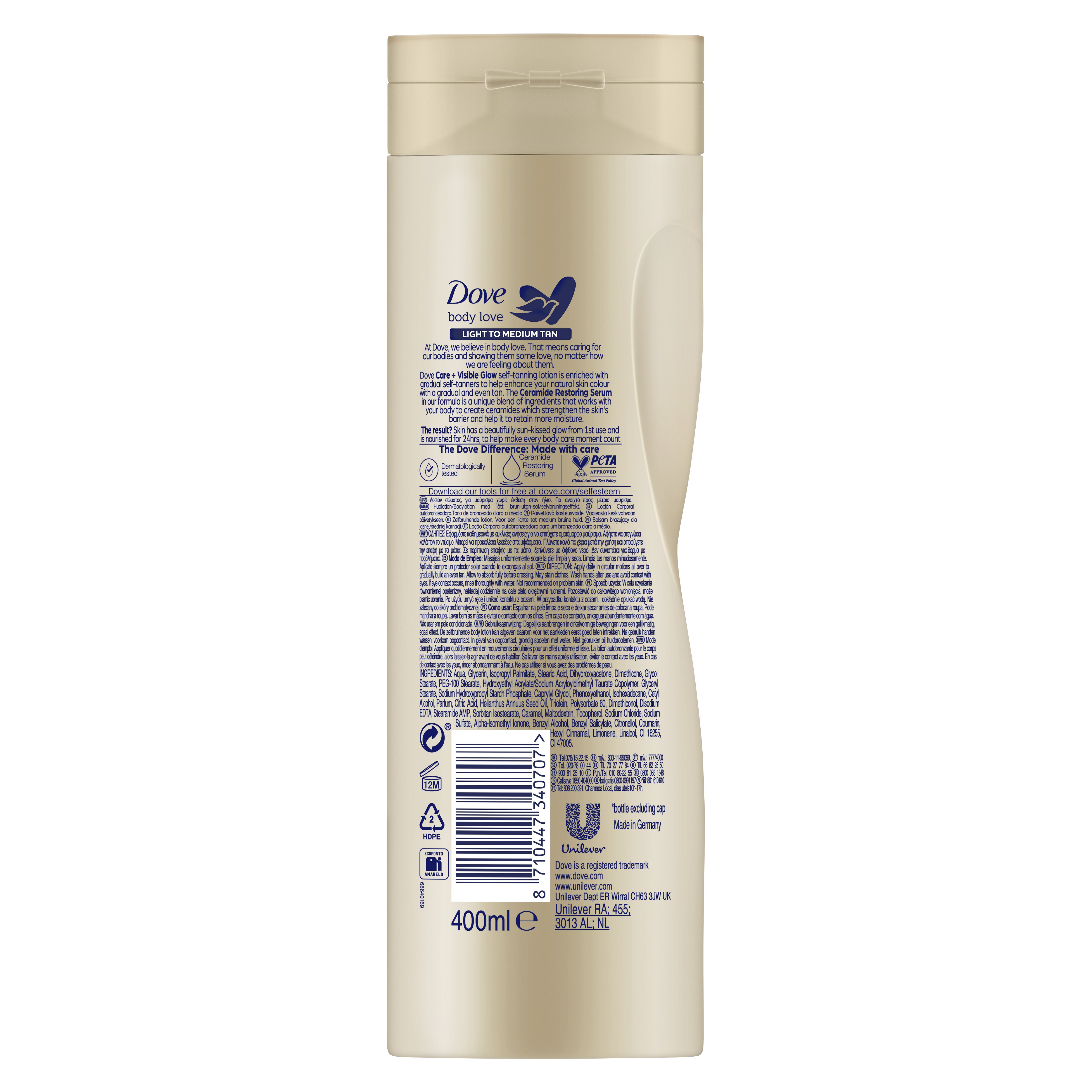 Samoopaľovacie mlieko Visible Glow Telové produkty