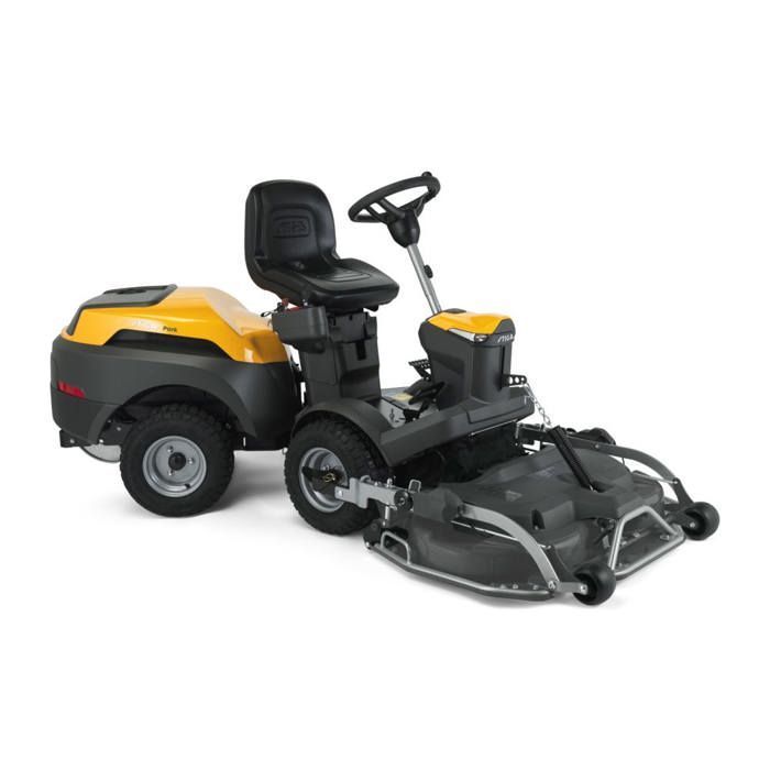 STIGA STIGA 500 W PARK RIDUTTORE TOSAERBA A TAGLIO FRONTALE, 586 CM³, 95–110 CM – STERZO ARTICOLATO 50/50, PIATTO DI TAGLIO ANTERIORE –