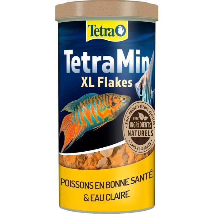 Fish Food - Tetra - TetraMin XL Flakes - 500 ml - Natural Ingredients - Bioactive