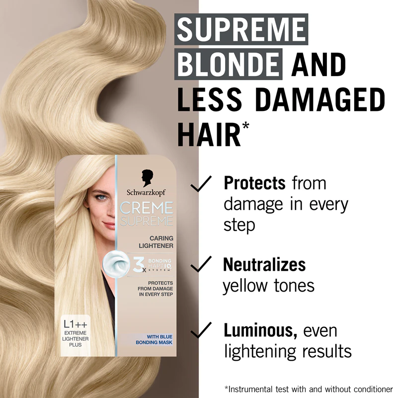 Schwarzkopf Creme Supreme permanente haarkleuring voor het oplichten van haar
