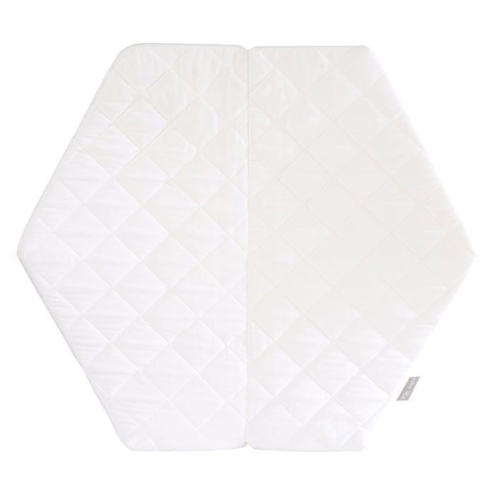 Colchón hexagonal para parque infantil ROBA - Funda extraíble - 97 x 112 cm - 4 cm de grosor