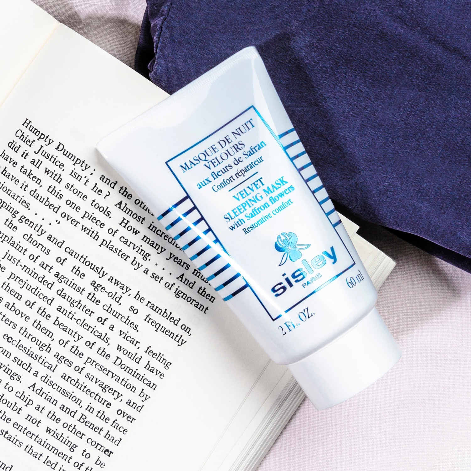 Sisley hidratantna noćna maska Velvet s cvjetovima šafrana – 60 ml