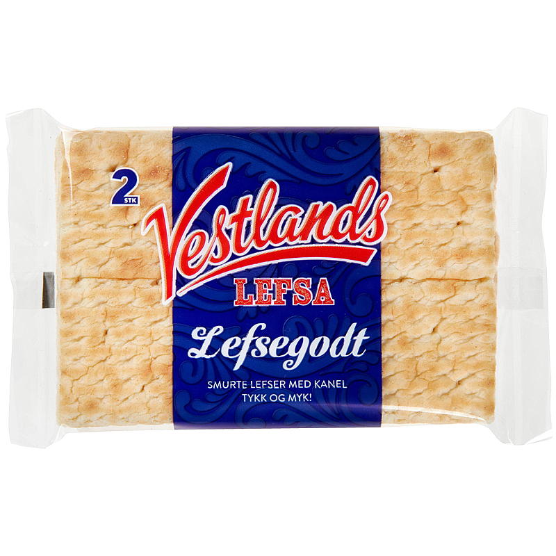 Lefse acepta 2 piezas de 115 g Vestlandslefsa