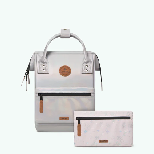 Cabaia Adventurer Kleiner Rucksack Silber Rentier