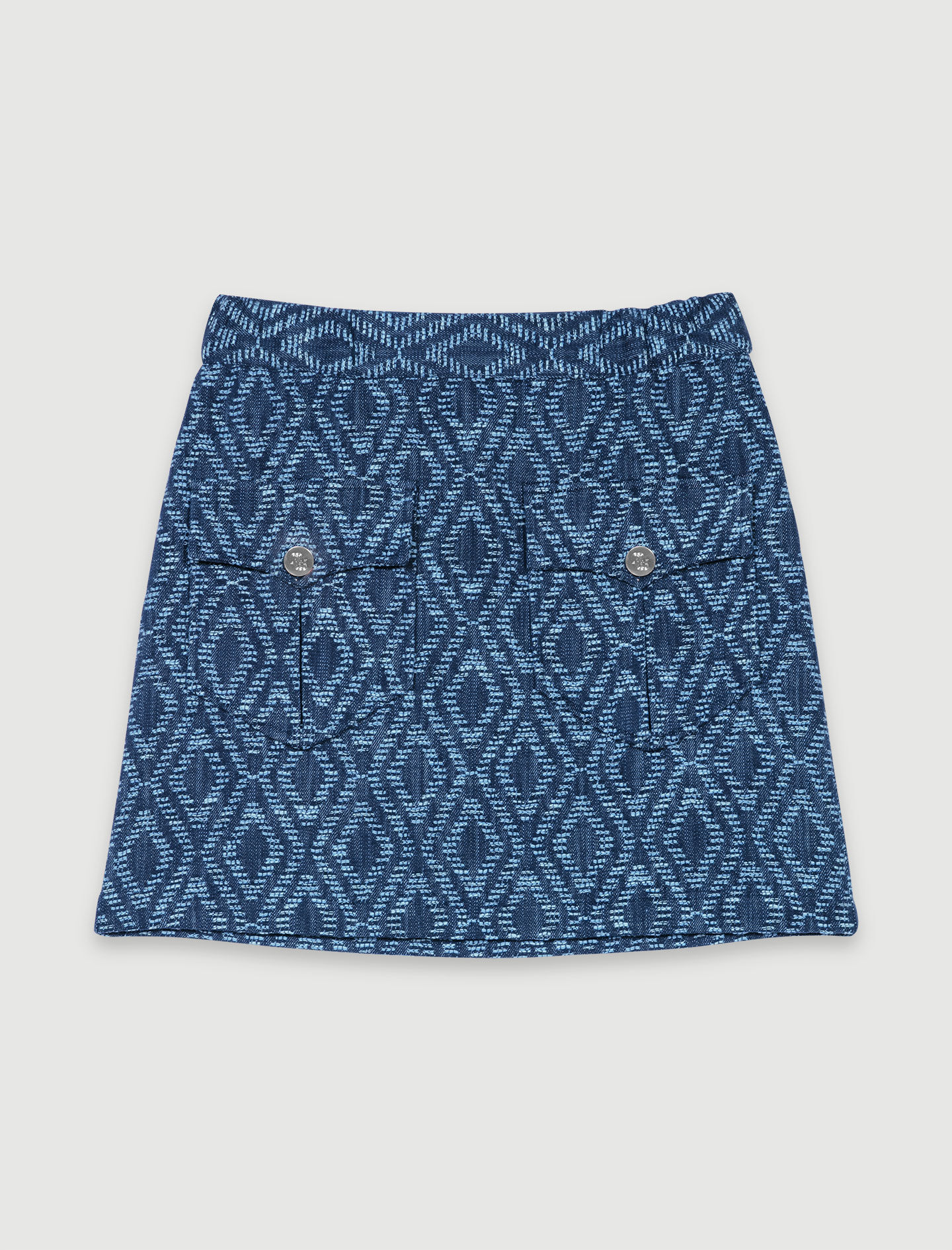 Fustă contrastantă - Indigo