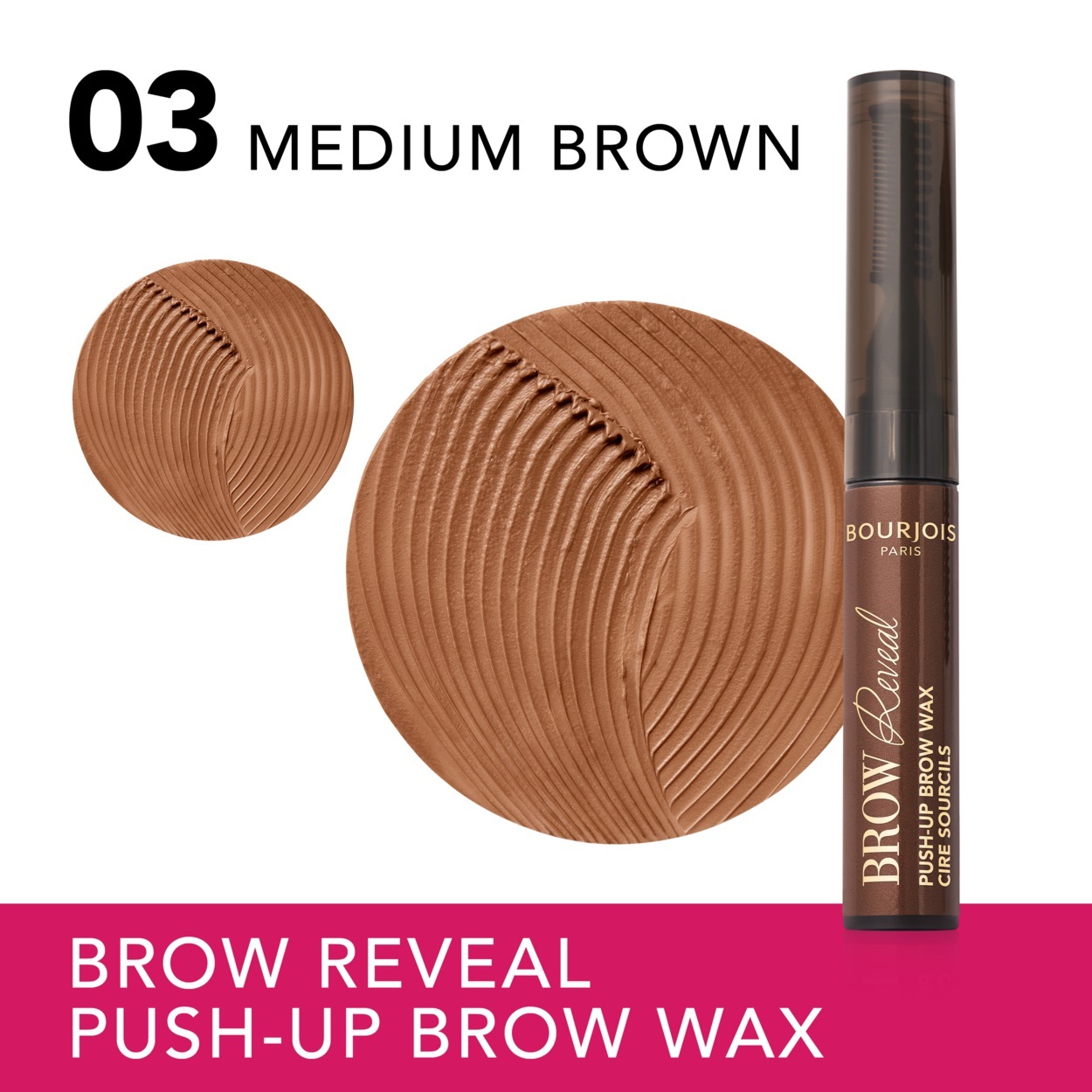 Stylingový vosk na obočie Bourjois Brow Reveal Push-up - 6 g