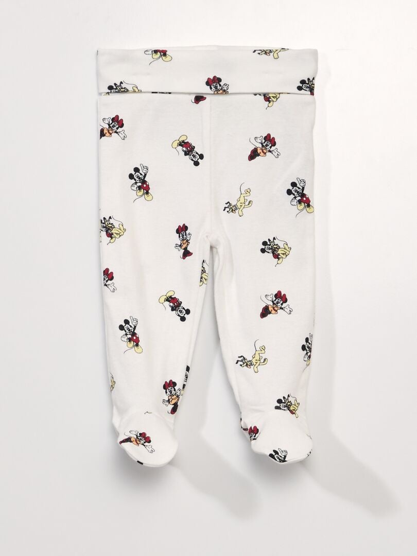 3-delige set - Bodysuit + legging + 'Minnie'-muts - WIT