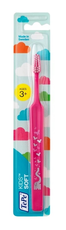 Brosse à dents souple TEPE Kids pour enfants à partir de 3 ans