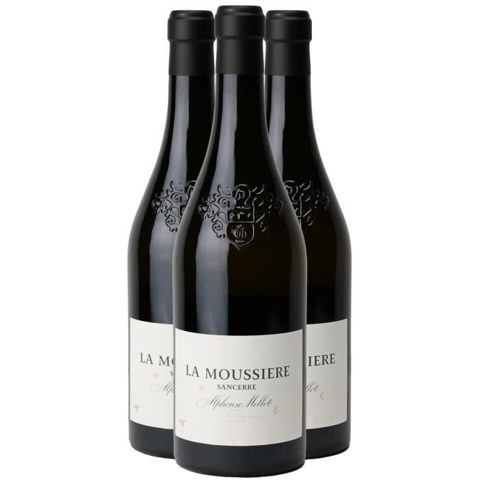 Sancerre La Moussière Tinto 2020 - Ecológico - Caja de 3 botellas de 75 cl - Alphonse Mellot - Vino tinto AOC del Valle del Loira - Variedad de uva Pinot Noir