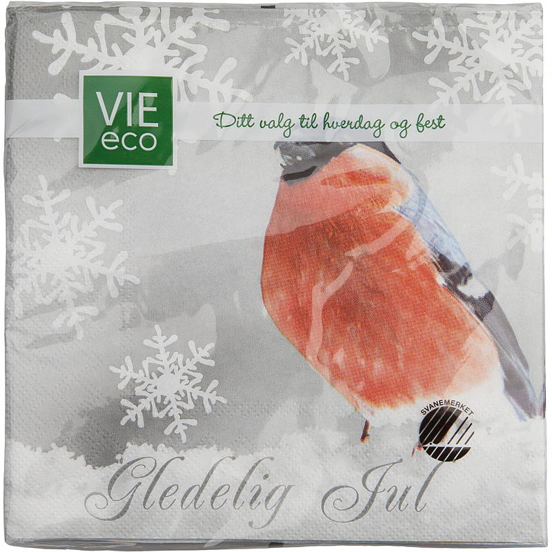 Vie Eco Servietter 20-pak 33x33 cm, julemotiv