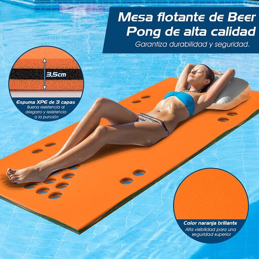 Costway Mehrzweck-Schwimmmatte aus XPE für Spiele