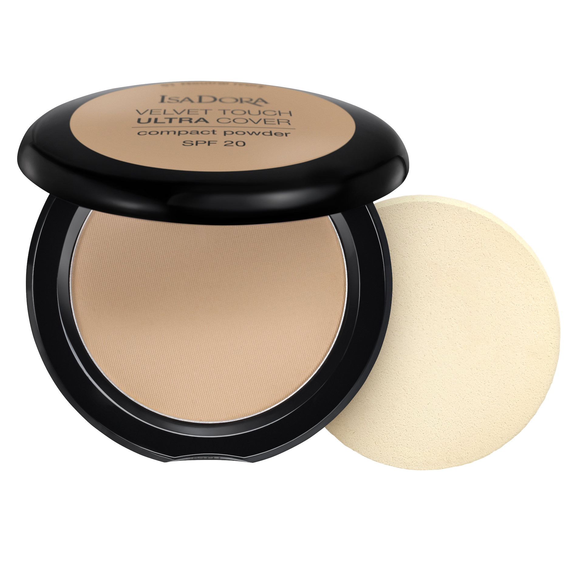 Pudră compactă Velvet Touch Ultra Cover SPF20 65 Bej neutru - Isadora