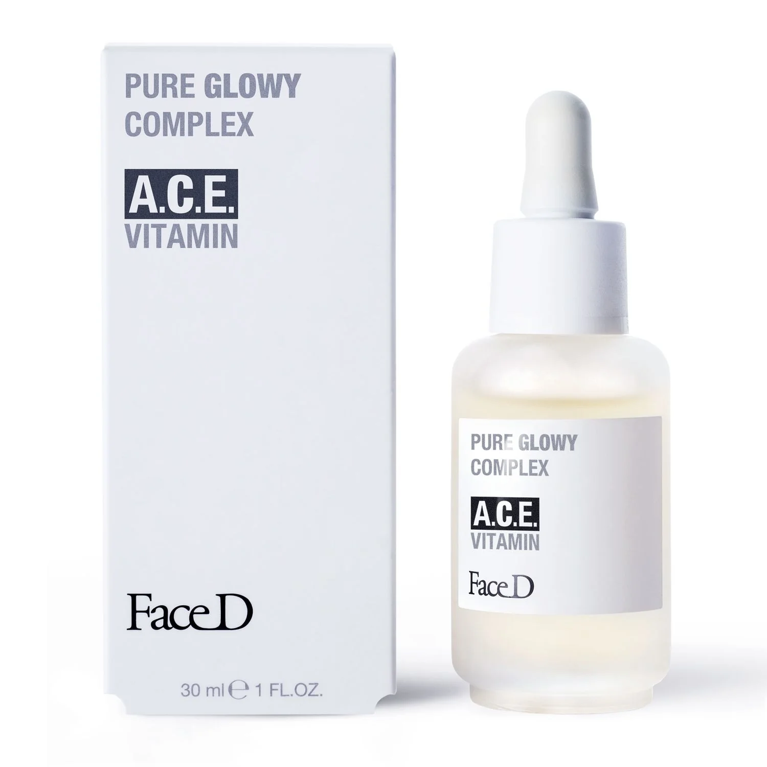 Viso Pure Glowy Complex A.C.E. Vitamin - Siero viso effetto globale, Siero viso idratante, Siero viso nutriente, Siero viso illuminante