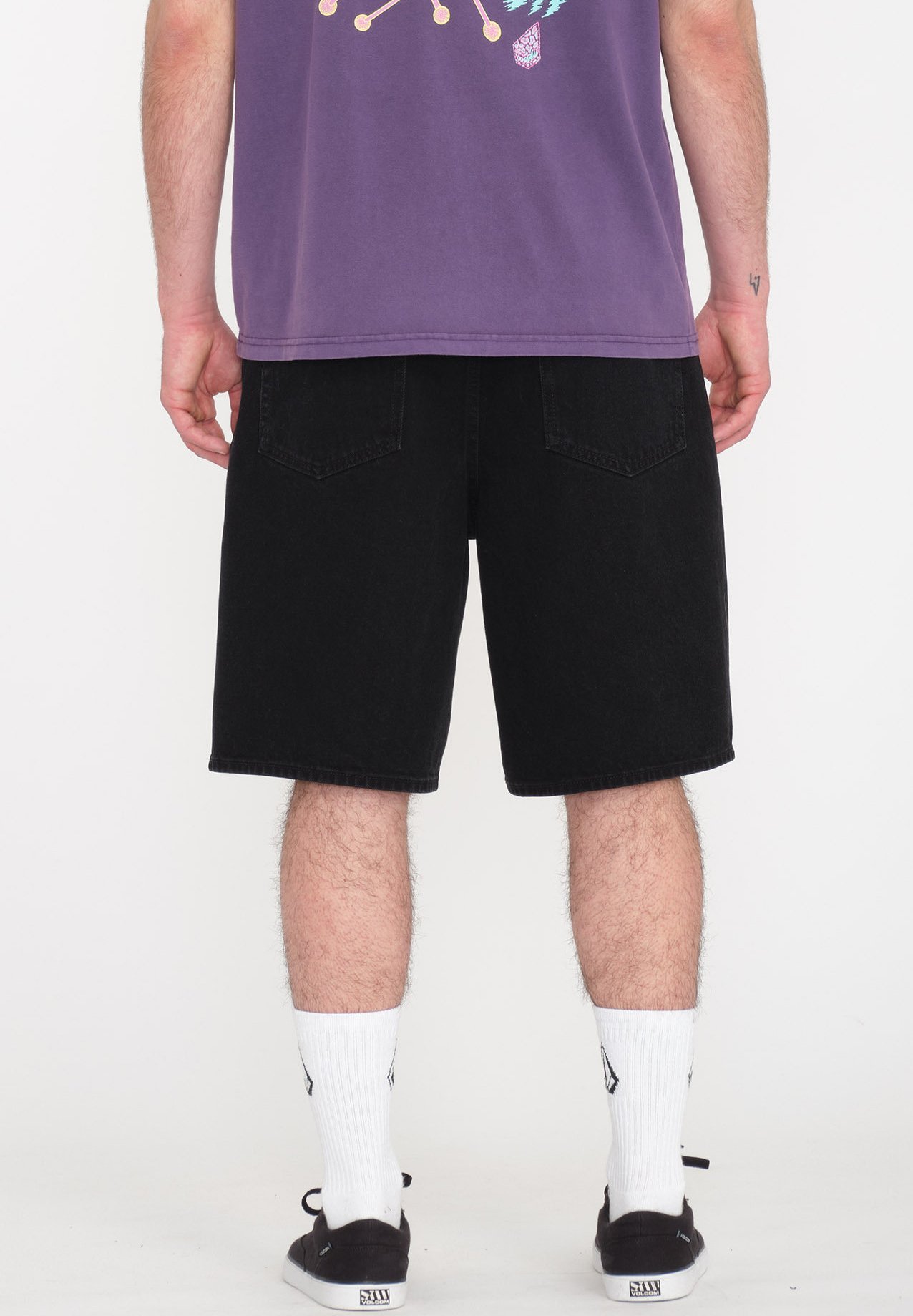 Volcom BILLOW - Short en jean - black