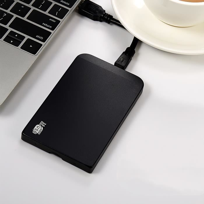2TB External Hard Drive USB 3.0 Mobile Storage Device - Black