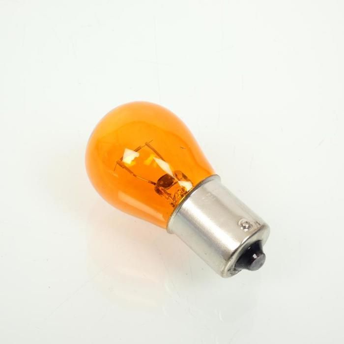 RMS Orange Motorcycle Bulb for Car, Motorcycle, Scooter, 12V 21W BAU15s, Pack of 10, New